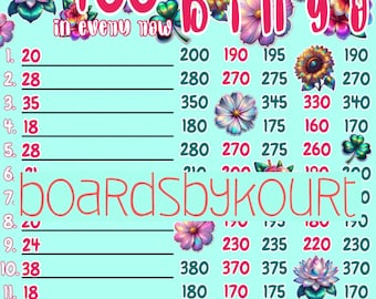 400 wta bingo board