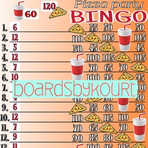 120 wta bingo board