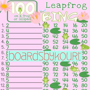 100 wta bingo board
