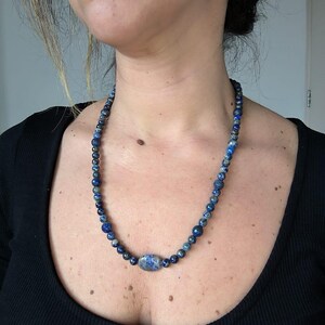 Stunning Lapis Lazuli Handmade Necklace for Women