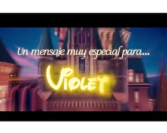 Vídeo de presentación de viaje a Disneyland en español: anuncio digital sorpresa personalizado (entrega en 12-24 horas).