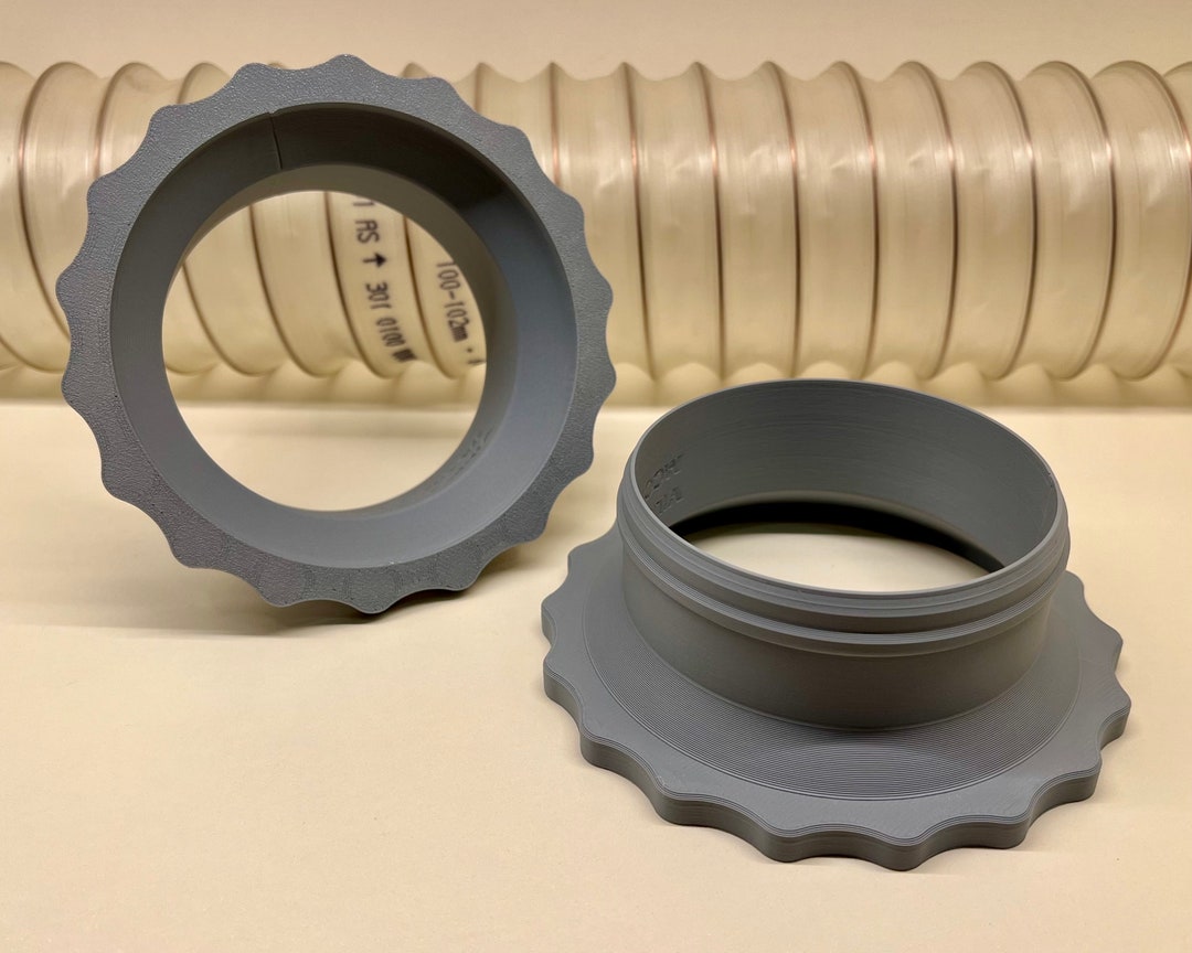 Magnetic Duct Connector System S04 OD 100-127mm 4'' 4,5'' 5'' for Quick ...