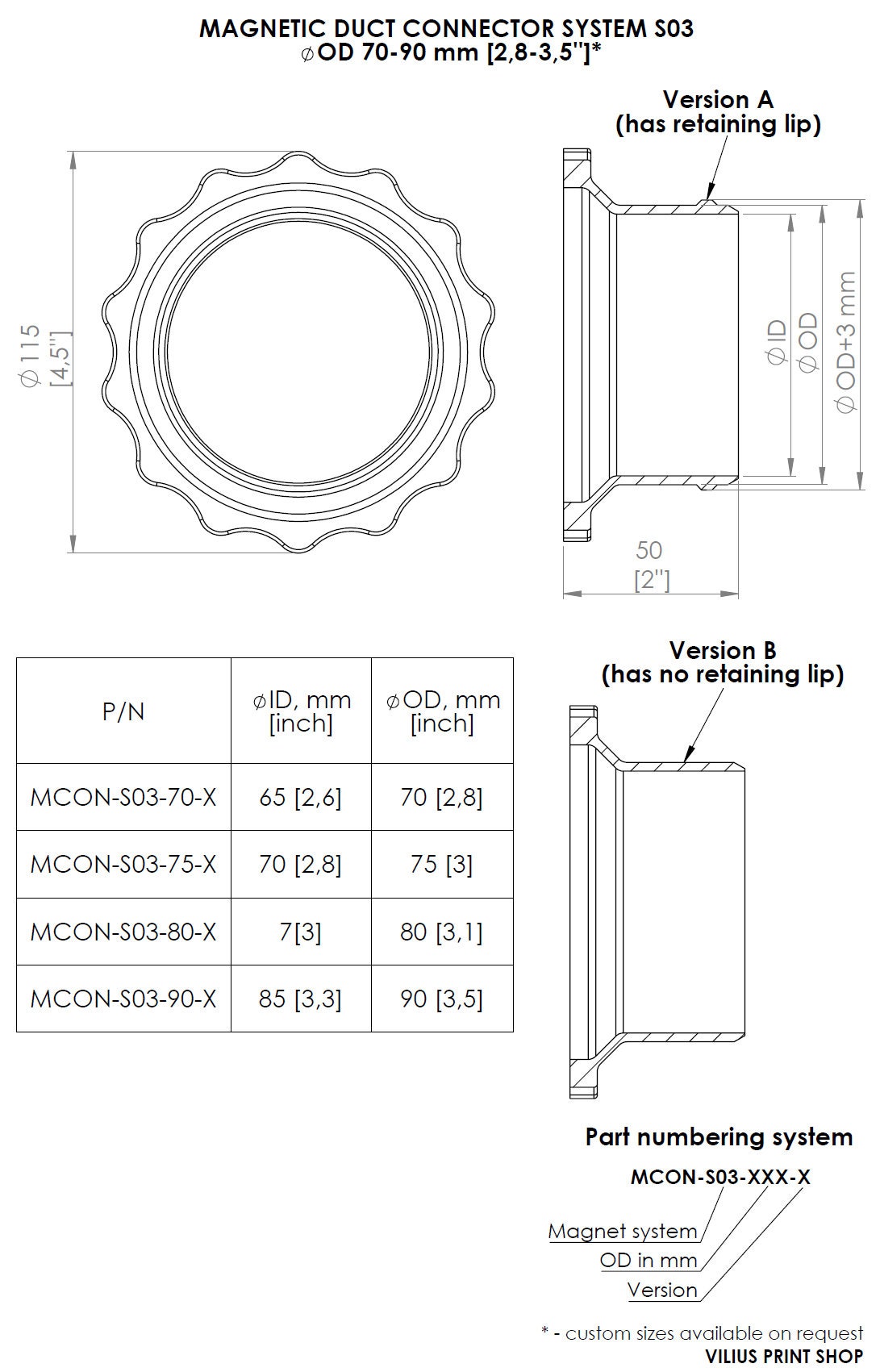 Magnetic Dust Collection Hose Connector – Quick-connect Duct Adapter ...