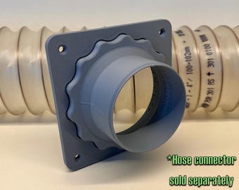 Panel Mounted Magnetic Dust Collection Hose Connector – Quick-Connect Duct Adapter for Workshop & HVAC