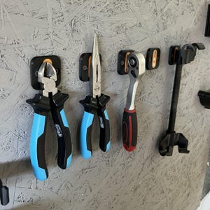 Magnetische gereedschapshouder - wandgemonteerde gereedschapsopberger - 3D-geprinte houder met aangepaste kleur -| Organisator werkplaats en garage