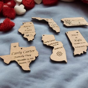 Custom wedding favor, Christmas ornaments, Favors for guests, Custom ornament, Wood wedding favors, Engraved ornaments, Custom logo ornament