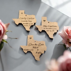 Personalized State Christmas Ornament, South Carolina, Georgia, Florida, Alabama, Mississippi, Louisiana, Texas, Bulk Wedding Favors