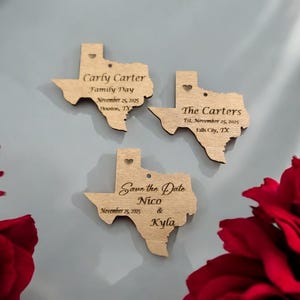 Family Reunion Favor, Custom Engraved State Ornaments, Wood Wedding Favors, Wooden State Wedding Favors,Shaped Wood Wedding Favors for Guest