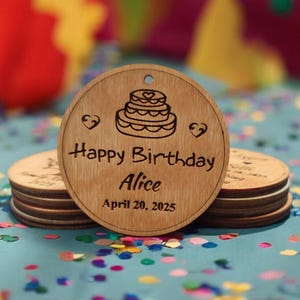 Wood Birthday Magnet, Family reunion gifts, Family reunion favor, Family reunion, Family gathering, Family ornaments, Custom family magnet