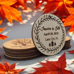 Hochzeit Gastgeschenk, Save The Date Heart, Kühlschrankmagnete, Save the Date, Außer der Datumskarte, Favor Magnet, personalisiertes Datum, Geschenk für die Braut