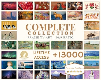 13000+ Frame TV Art Collection | Famous & Vintage Art (Digital Download)