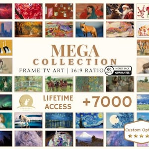 Customisable Frame TV Art Set of +7000 | Mega Store Collection | Vintage Art | Famous Art | Frame Tv Art | DIGITAL DOWNLOAD
