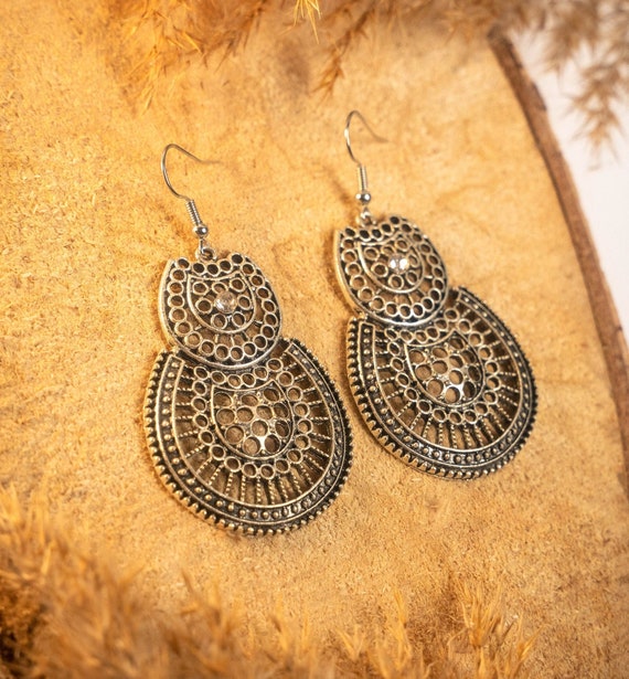 Handmade Moroccan Boho Chic Earrings Oriental Berber Boho Chic