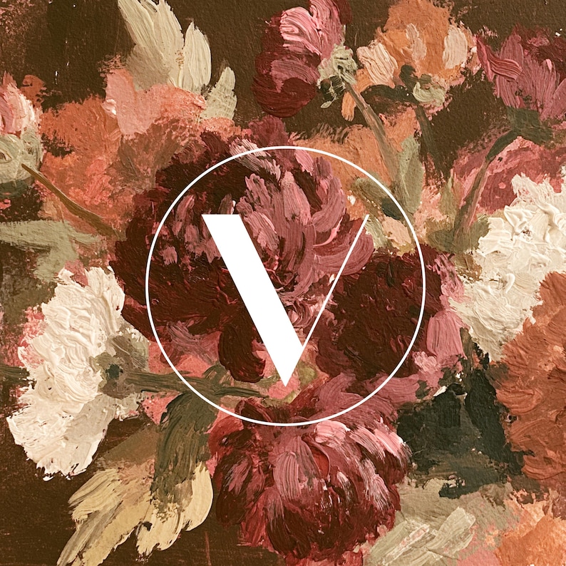 Abstract Fall Floral Frame TV Art, Earthy Autumn Decor | TV26050 image 5