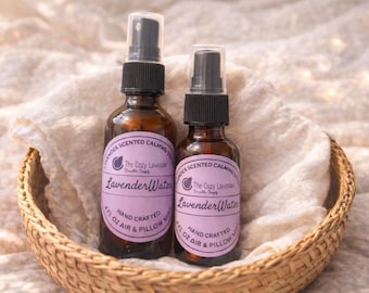 Lavender Water Pillow Mist | Gentle Scent Aromatherapy Sleep Spray 1 - 2 OZ