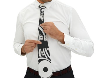 Doodle Print Necktie