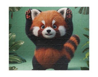 Puzzle panda roux (110 pièces)
