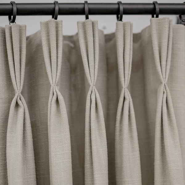 Pinch Pleat Drapes for Traverse Rods - Etsy