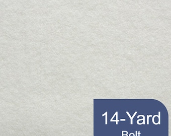 May include: A white fabric bolt, 14 yards long.