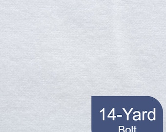 Drapery Lining: Interlining in White, 54 Inches Wide, 100% Cotton, for Curtains Bedding and Blankets, Sold as a 14-Yard Bolt