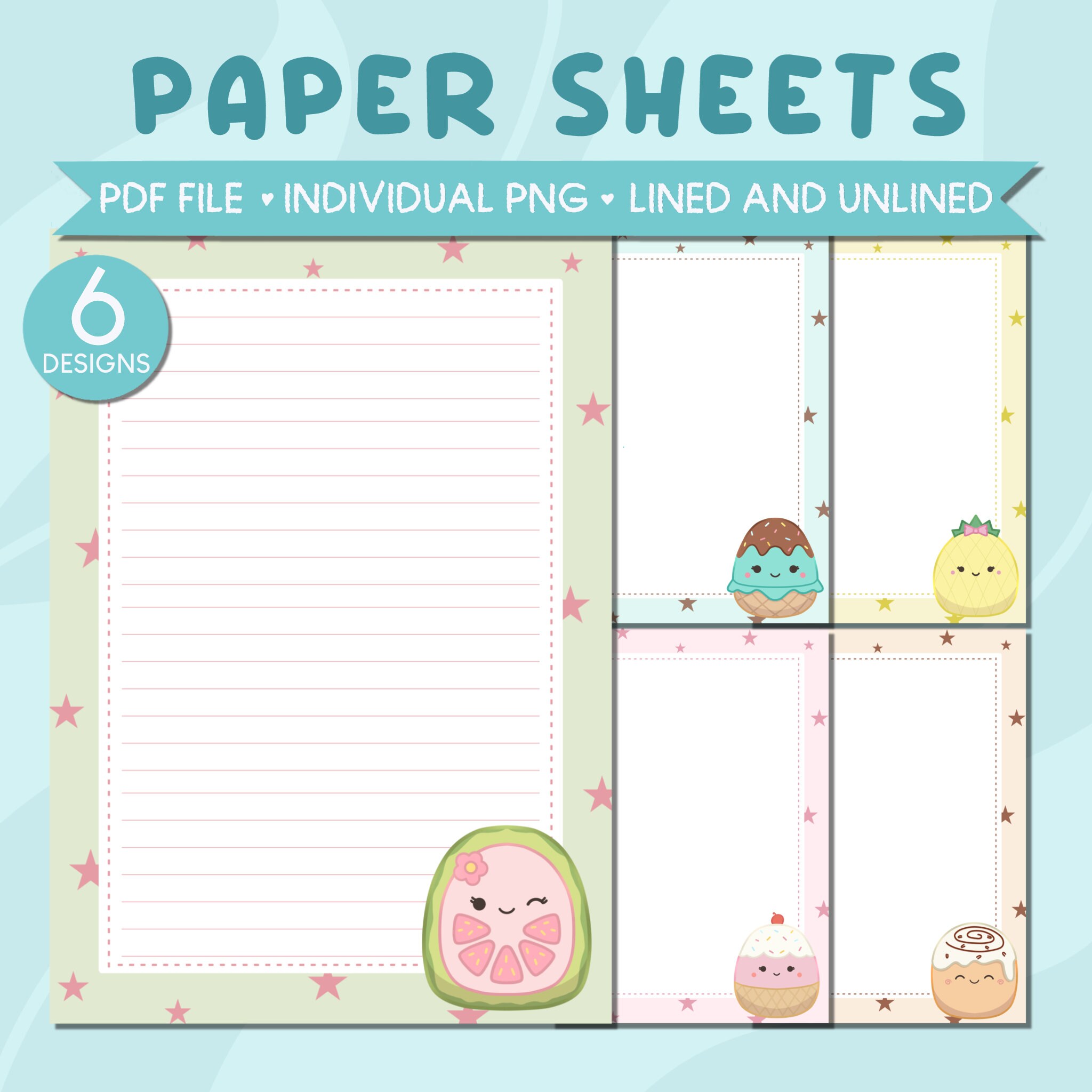 Squishmallows Paper Sheets Printable Stationery Sheets Squishmallows ...