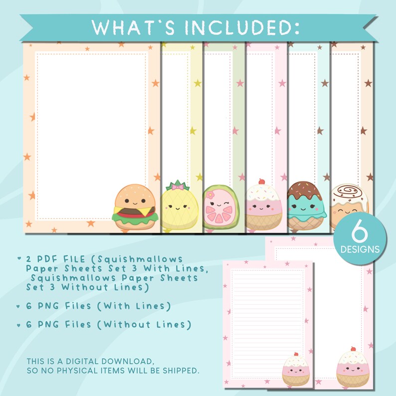 Squishmallows Paper Sheets Printable Stationery Sheets Squishmallows ...