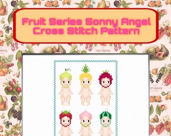 Sonny Angel Fruit Series Cross Stitch Pattern - Etsy