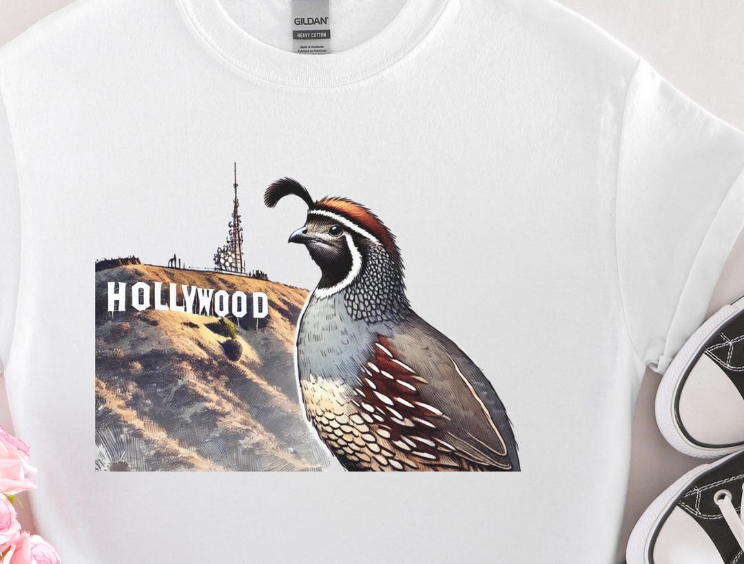 California Quail T-shirt Celebrate California State Bird