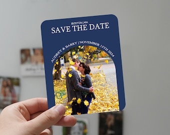 Save the Date Fridge Magnets, Custom Photo Magnets, Wedding Announcement Magnet, Print Photo Magnet, Wedding Keepsakes, Wedding Favors