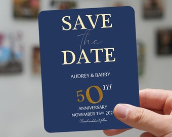 Wedding Anniversary Save the Dates, Personalized Fridge Magnets, Anniversary Keepsake, Anniversary Celebration, Marriage Milestone Gift