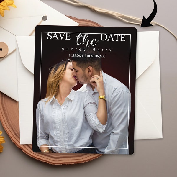 Save the Date Custom Photo Magnets, Personalized Fridge Magnets, Wedding Invitation Magnet, Print Photo Magnet, Wedding Keepsakes