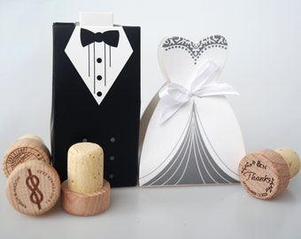 Wine Bottle Stopper, Personalized Engraved Wedding Favor, Cork Bottle Stopper, Custom Wine Stopper, Wedding Gift, Thank You Gift