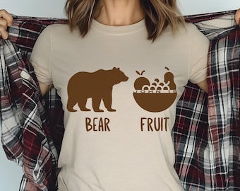 Fun Christian Shirt, Bear Fruit Tee, John 15 Scripture, Idiom Short Sleeve, Christian Apparel Gift