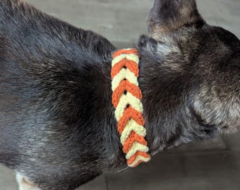 Crochet Dog Collar Pattern,Puppy Collar Tutorial,Easy Crochet Pet Accessories, DIY Dog Bandana Neckwear, Dog Gift, No Sew, English-US
