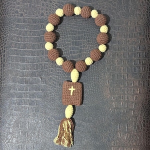 Crochet Rosary Pattern, Religious Gift for Baptism, First Communion Crochet Tutorial with photos, Bible Rosary Pattern, PDF in English (US)