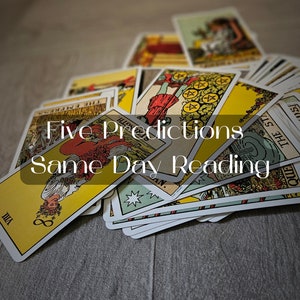 Blind Tarot Reading 5-Predictions | 1-8 Hour Delivery | Same Day Tarot Reading | General Reading | In Depth Reading