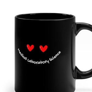 Heart Eyes Medical Laboratory Science Mug, Fun Science Mug, Cute Science Mug, Laboratory Gift, Laboratory Mug, Med Tech Gift, Lab Tech Gift