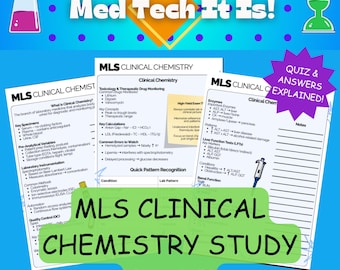 Guide d'étude de chimie clinique MLS