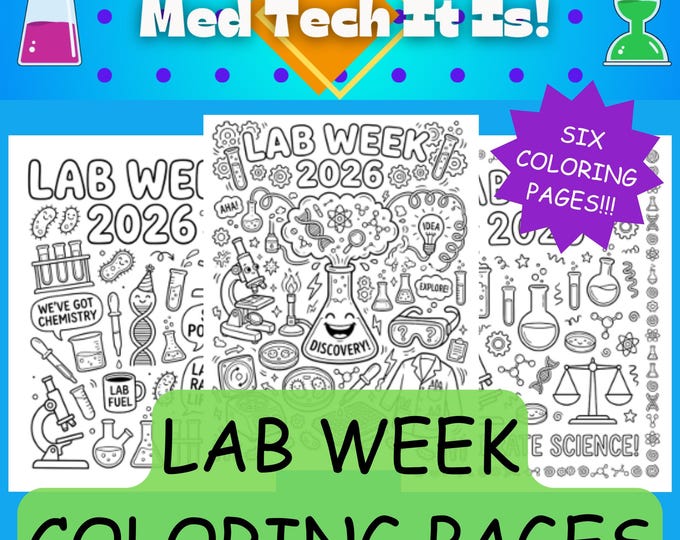 Lab Week Coloring Pages, Lab Week 2026 Activities, Laboratory Week Fun ...