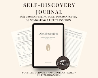 Self-Discovery Journal for Women in Life Transition | Healing & Identity Reset Workbook | Digital Guided Journal