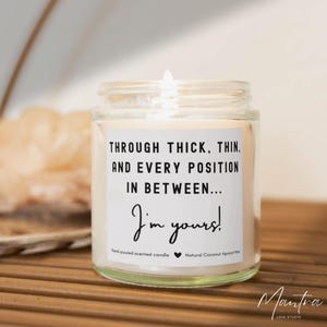 Funny Gift for Him Scented Candle, Funny Gift For Husband, Valentine&#39;s Day Gift for Boyfriend, Men&#39;s Gifts, Gift for Men, Anniversary Gift
