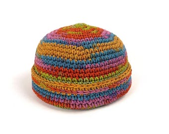 Gorro de crochê feito à mão: Gorro de pescador
