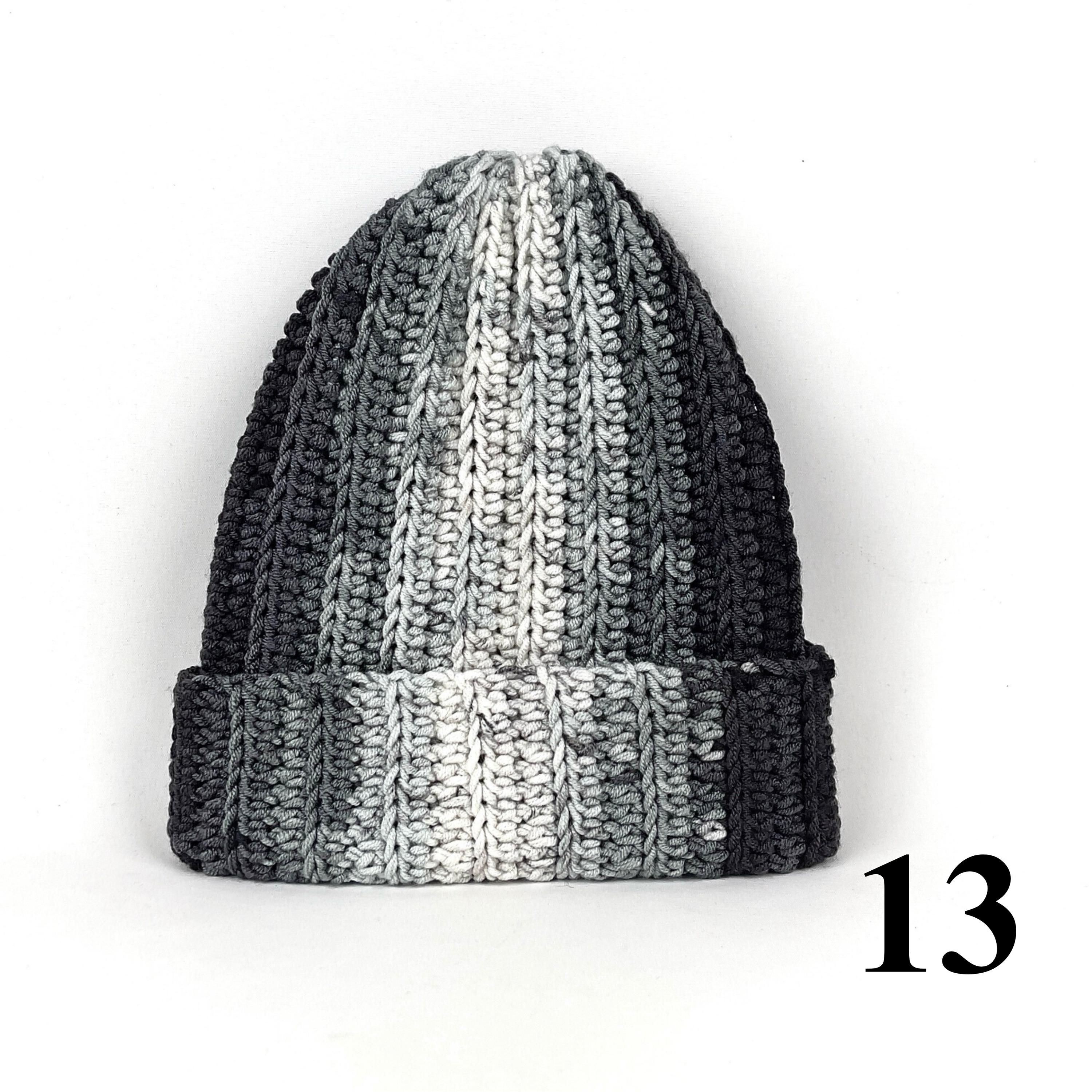 Hand Knit Multicolor Beanie: Chunky Boho Winter Cap - Etsy