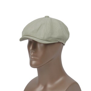Green Summer Linen Newsboy cap, Bakerboy hat,Peaky Blinders Hat,Irish flat cap,Gatsby Hat ,Tommy Shelby Hat,Ivy Hat ,Fathers Day Gift