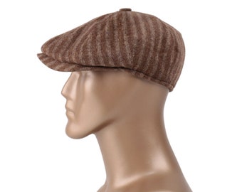 Gorra de lana hecha a mano estilo Newsboy: sombrero estilo Gatsby vintage.