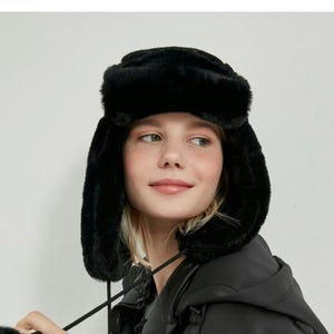 Faux Fur Bucket Hat: Plush Fuzzy Winter Hat.