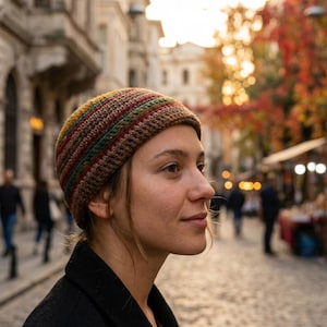Gorro de pescador de ganchillo hecho a mano imagen 2