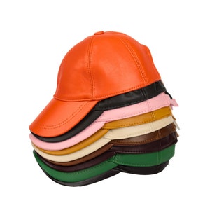Leather Baseball Cap,Adjustable Leather Cap,Leather Hat, Unisex cap,Woman Leather Hat,Man Leather Baseball Cap,Fathers Day Gift,