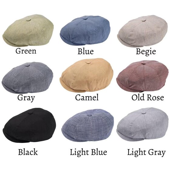 MEGAVOW Casquette Plate Gavroche Rétro Homme Femme - Bétaire Newsboy Cap 8 Panels Ajustable Élastique
