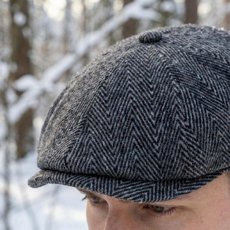 Peaky Blinders hats,Handmade Wool Newsboy Cap: Vintage Style Gatsby Hat image 5